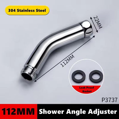 AdjustaTilt Premium Shower Arm Elbow  Universal 135 Angle Adapter For Handheld  TopSpray Heads 10