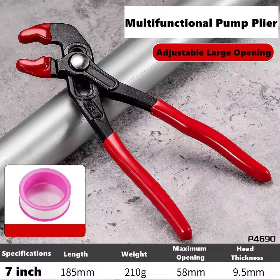 QuickRelease MultiSize Adjustable Water Pump  Pipe Pliers 7 Inch  10 Inch  12 Inch  InstantJaw Plum 12
