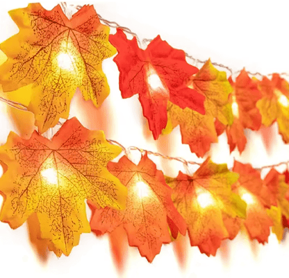 Maple Leaf LED Fall String Lights 2