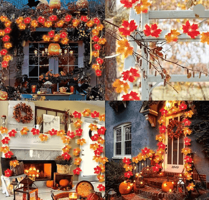 Maple Leaf LED Fall String Lights 3