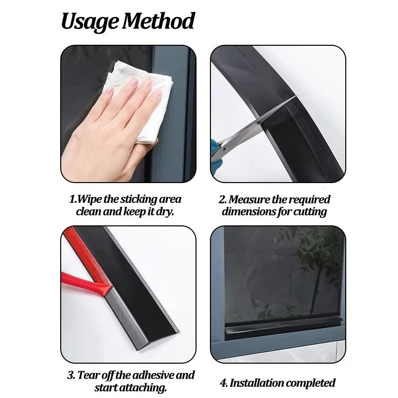 Angled Water Blocking Strip For Sliding Windows 3