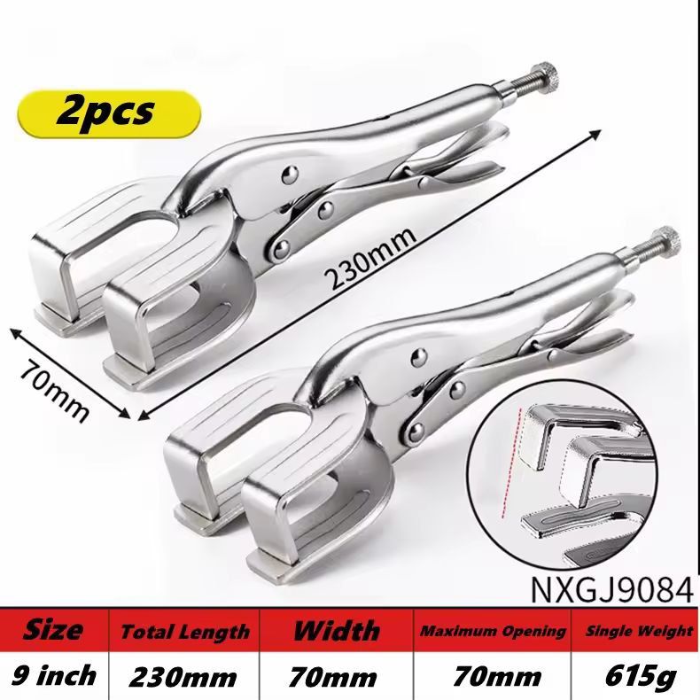 HeavyDuty UShape Welding Locking Pliers  Adjustable Metal Fabrication Clamp 11