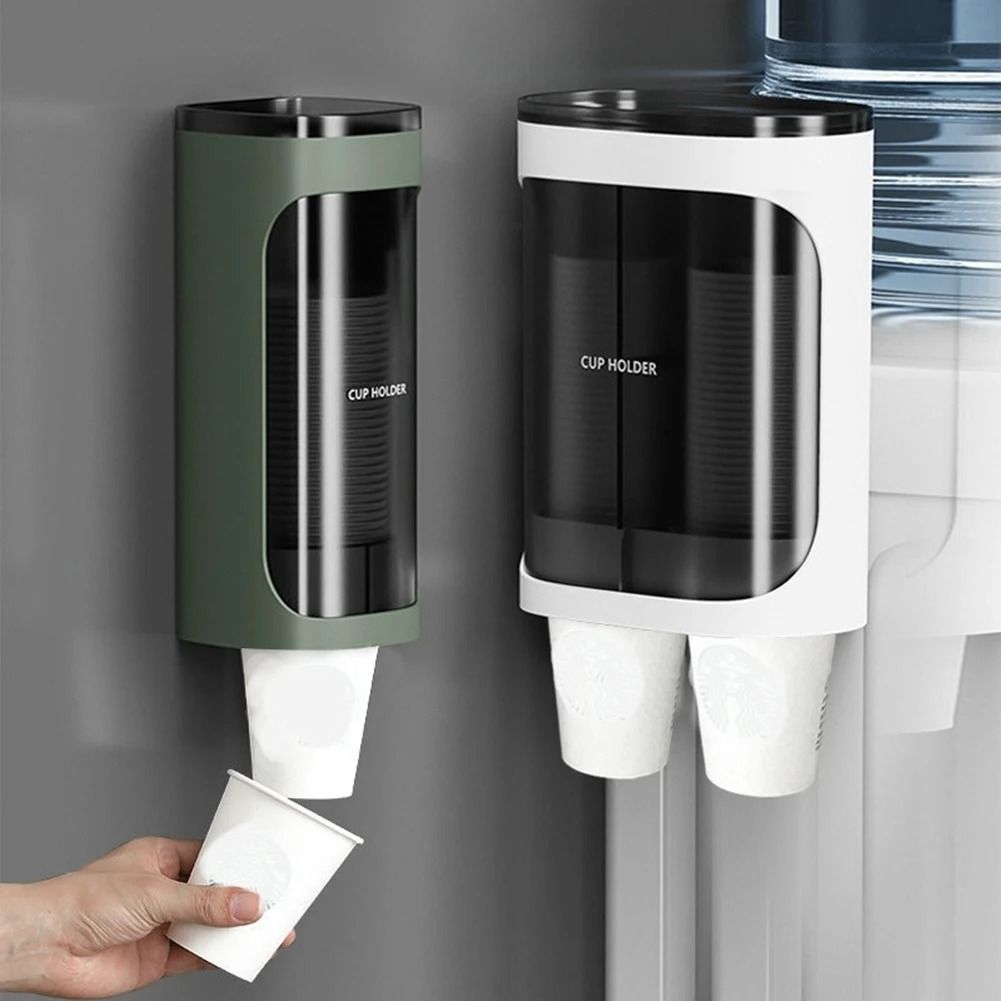 Wall Mounted Paper Cup Dispenser With Automatic Drop Design 1