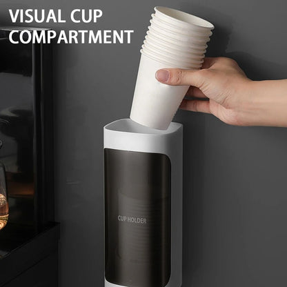 Wall Mounted Paper Cup Dispenser With Automatic Drop Design 3