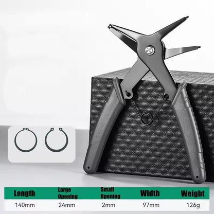 PrecisionMulti SnapRing  Circlip Pliers  Internal  External Retaining Ring Tool 10