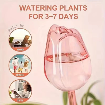 Pink Tulip Self Watering Plant Bulbs For Indoor And Outdoor Pots 5