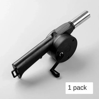 Portable Hand Crank BBQ Blower For Outdoor Grilling 2