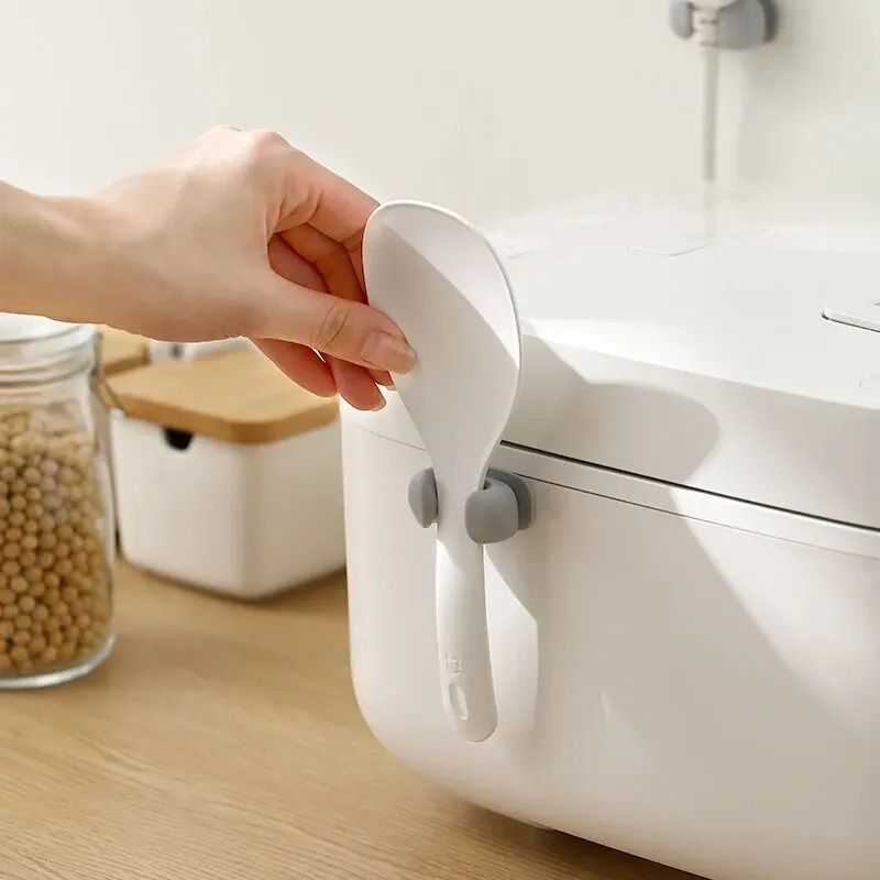 Silicone Rice Spoon Holder For Wall Mounted Kitchen Storage 5