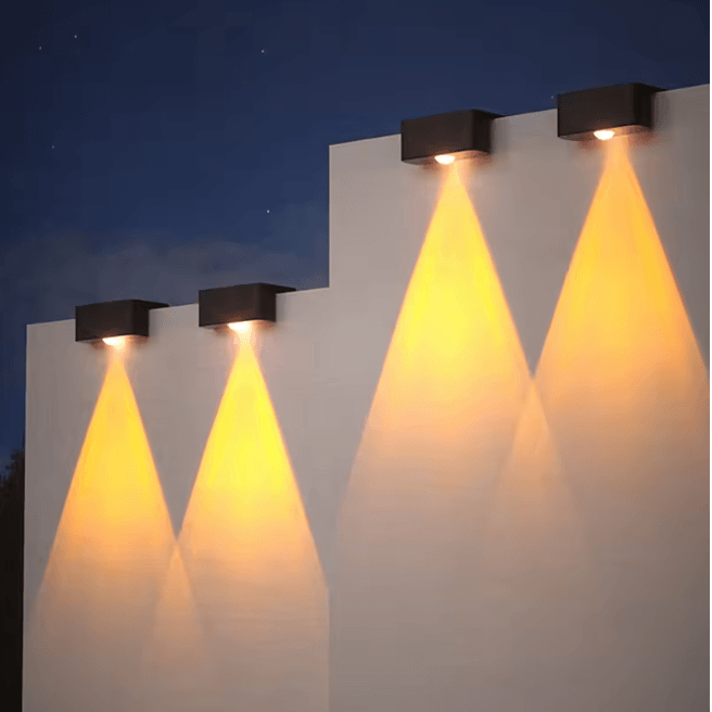 Solar Outdoor Wall Step Light Set 1