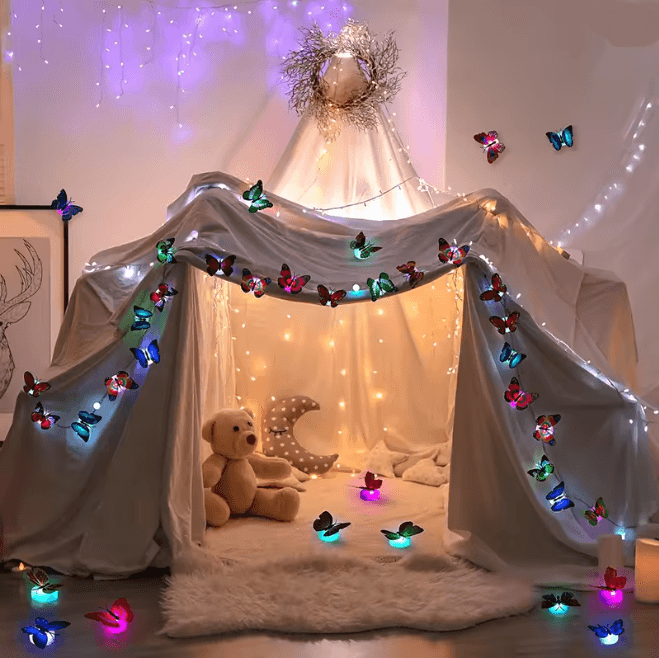LED Butterfly Wall Night Light Set 1