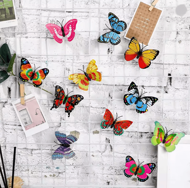LED Butterfly Wall Night Light Set 2