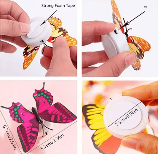 LED Butterfly Wall Night Light Set 3