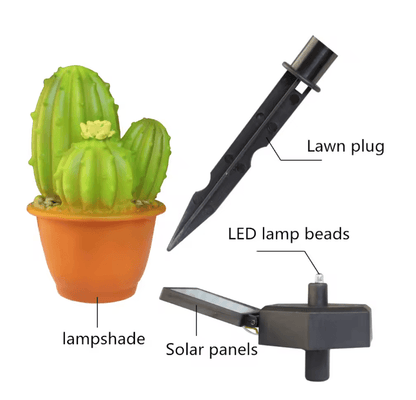 Solar Pineapple Cactus Garden Light 5