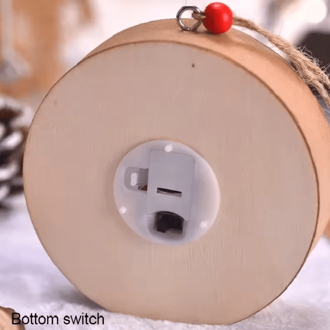 Festive Glow LED Christmas Pendant Ornament Set 3