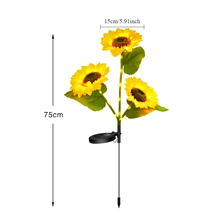 Solar Sunflower Garden Light 5