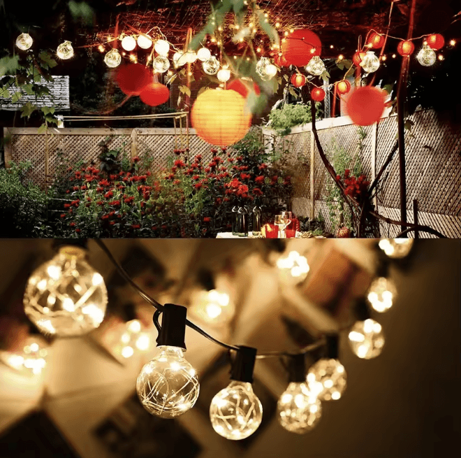 Retro Bulb Fairy Light Garland 3