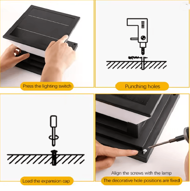 Solar Post Cap Garden Light 3