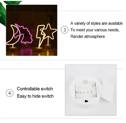 Rainbow Neon LED Night Light 3