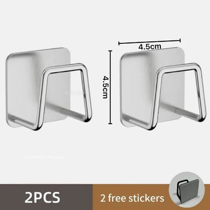 Stainless Steel Sponge Holder Hooks For Kitchen Sink 8