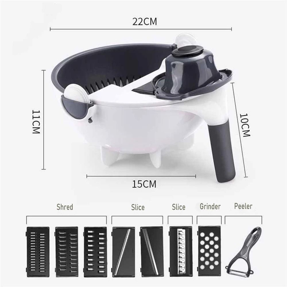 9 In 1 Multi Functional Vegetable Cutter And Slicer Set 10
