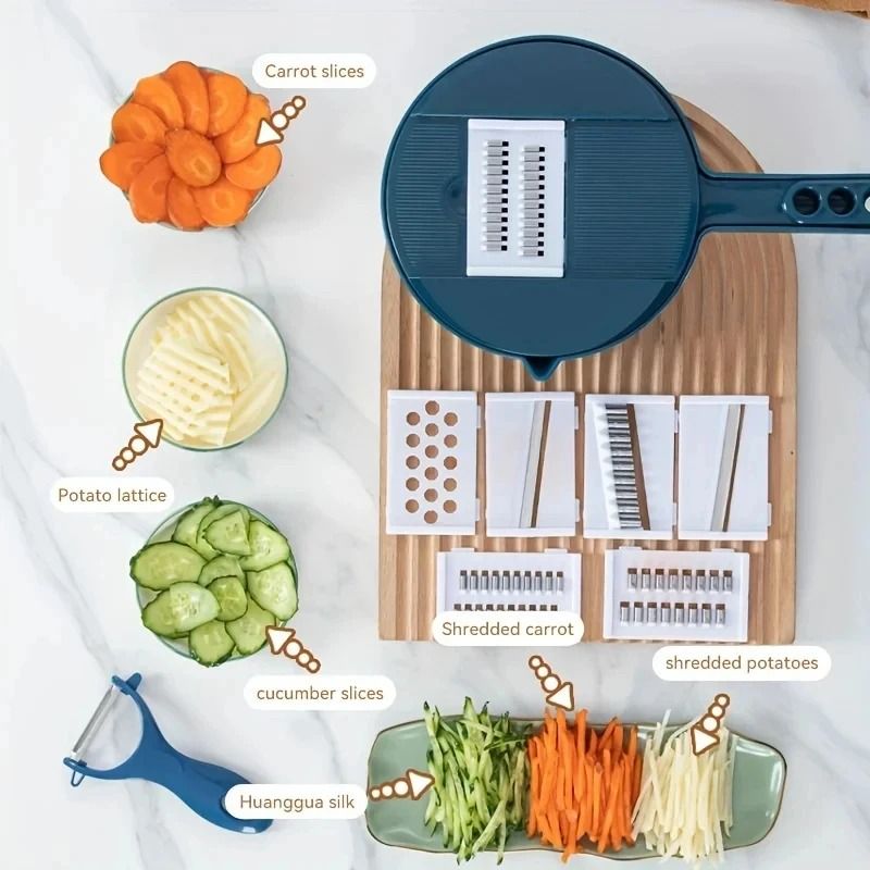 9 In 1 Multi Functional Vegetable Cutter And Slicer Set 4