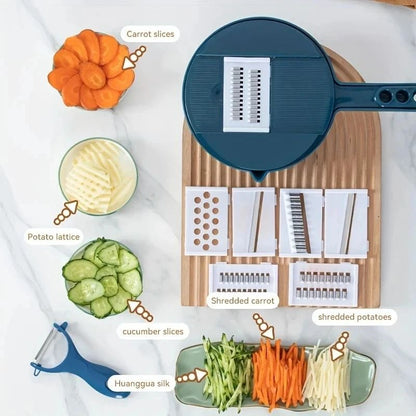 9 In 1 Multi Functional Vegetable Cutter And Slicer Set 4