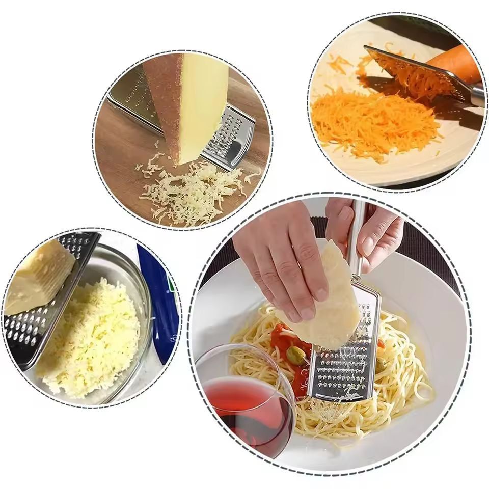 Premium Stainless Steel Handheld Cheese  Vegetable Grater  MultiPurpose Kitchen Tool For Chocolate  6