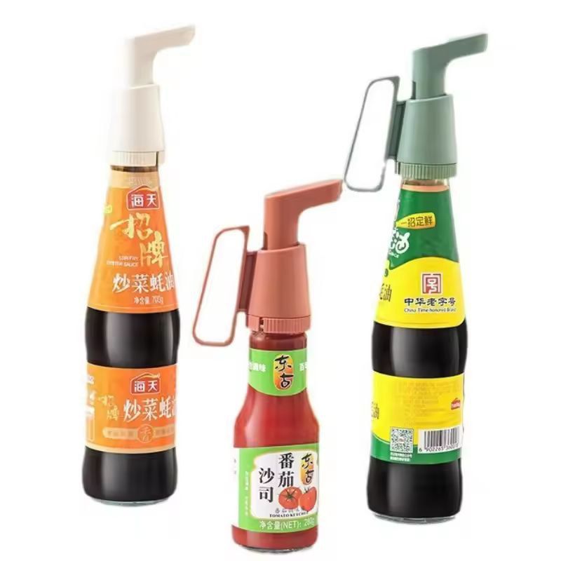 KitchenSqueeze Pro Universal Sauce Pump  LeakFree Bottle Top Dispenser 4