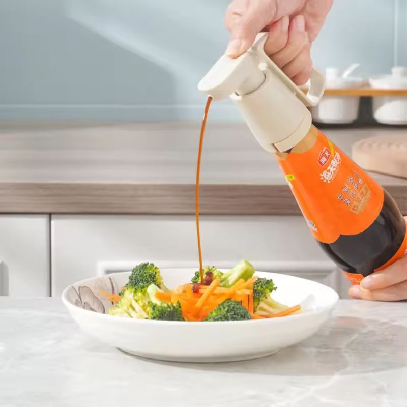 KitchenSqueeze Pro Universal Sauce Pump  LeakFree Bottle Top Dispenser 7