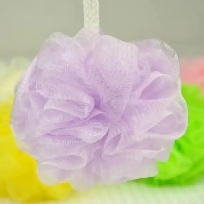 Bath And Shower Mesh Loofah Puff Set  10 Piece Random Color Pack 4