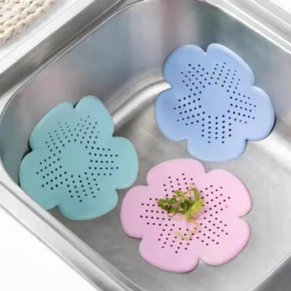 Flower-Edge TPR Silicone Sink Drain Strainer & Plug – Anti-Clog Filter for Kitchen & Bathroom