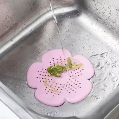FlowerEdge TPR Silicone Sink Drain Strainer  Plug  AntiClog Filter For Kitchen  Bathroom 6
