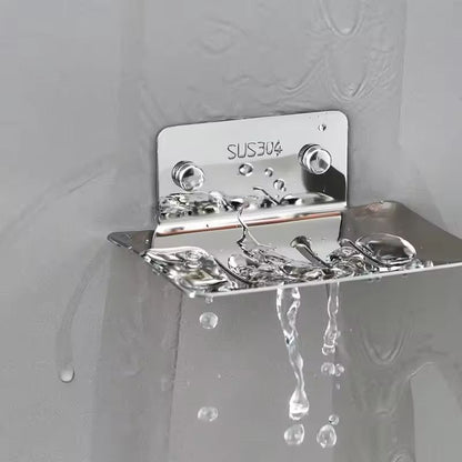 Elegant GlideWall Soap Tray  WallMounted Draining Soap Dish  Holder 2