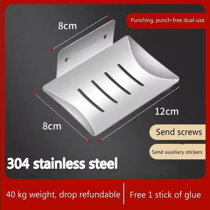 Elegant GlideWall Soap Tray  WallMounted Draining Soap Dish  Holder 3