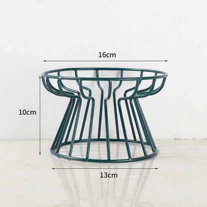 Ceramic Cat Food Bowl With Optional Raised Iron Stand 10