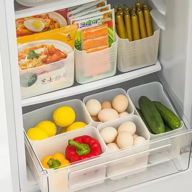 Premium SideDoor Refrigerator Organizer Box  FoodGrade FreshKeeping Storage Solution 6