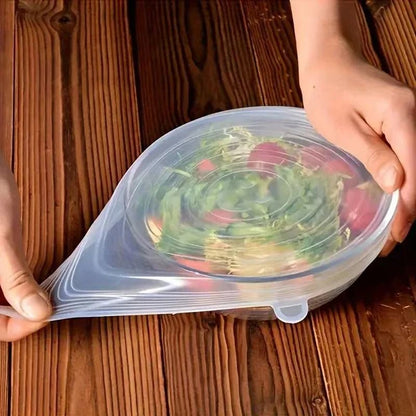 Reusable Silicone Stretch Lids  6 Piece Airtight Bowl Covers Set 4