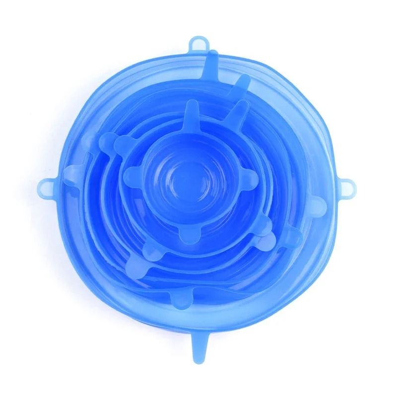 Reusable Silicone Stretch Lids  6 Piece Airtight Bowl Covers Set 7