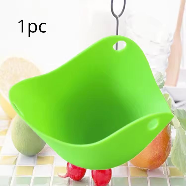 Silicone Egg Poacher Moulds  Set Of 124 For Easy Kitchen Egg Poaching  Cooking Tool 3