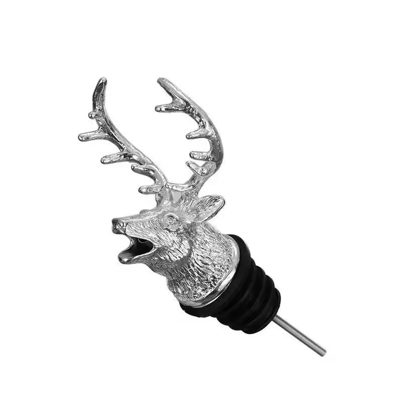 Elegant Deer Head Stainless Steel Wine  Champagne Bottle Stopper  Vacuum Seal Bar Accessory 1
