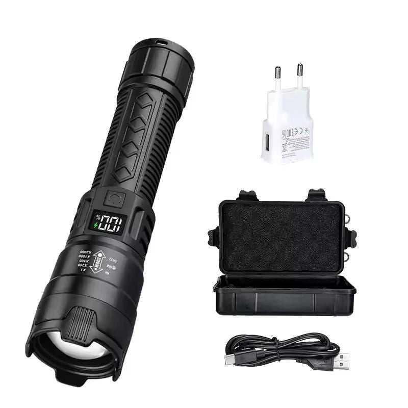 UltraBeam 2000LM USB Rechargeable Tactical Flashlight