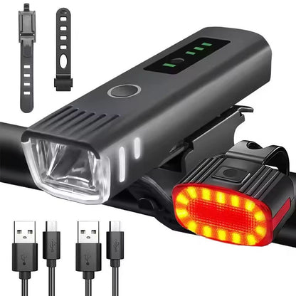 UltimateRide 1000 LM USB Rechargeable Bike Light Set Front  Smart Sensor Rear 11