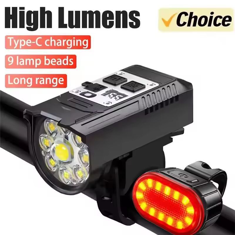 UltimateRide 1000 LM USB Rechargeable Bike Light Set Front  Smart Sensor Rear 6