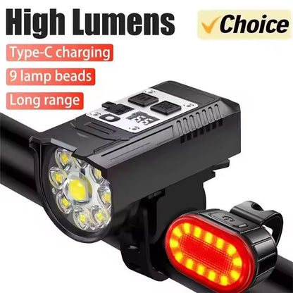 UltimateRide 1000 LM USB Rechargeable Bike Light Set Front  Smart Sensor Rear 6