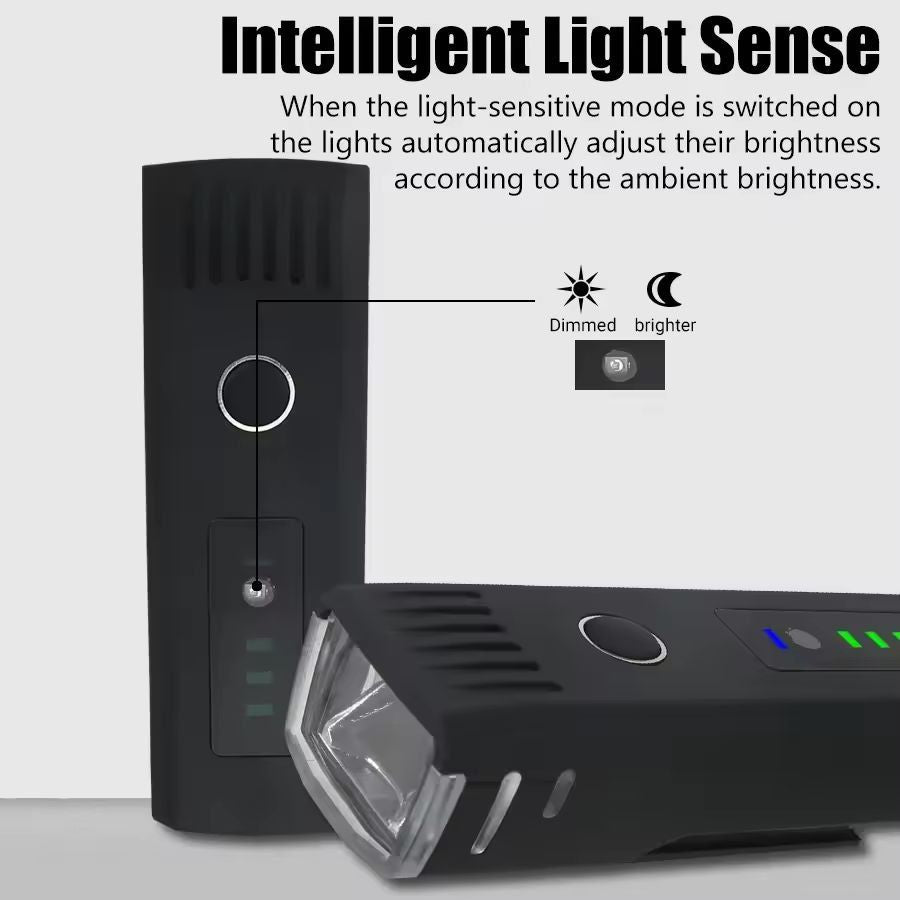 UltimateRide 1000 LM USB Rechargeable Bike Light Set Front  Smart Sensor Rear 15