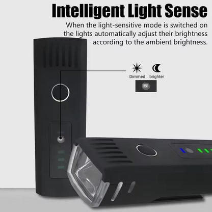 UltimateRide 1000 LM USB Rechargeable Bike Light Set Front  Smart Sensor Rear 15