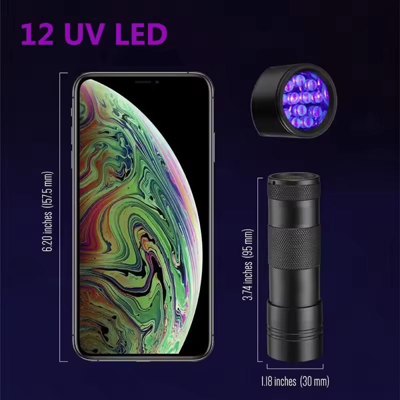 UltraDetect 395 Nm LED UV Flashlight  Pet Stain  Bed Bug Detector 7