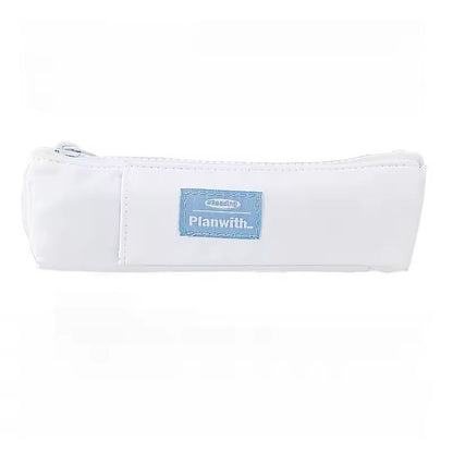 Slim Canvas Notebook Pencil Holder  Zippered Pen Pouch With Adjustable Elastic Band 2