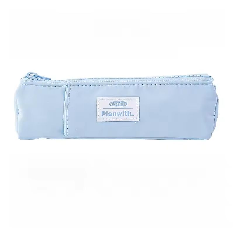 Slim Canvas Notebook Pencil Holder  Zippered Pen Pouch With Adjustable Elastic Band 4
