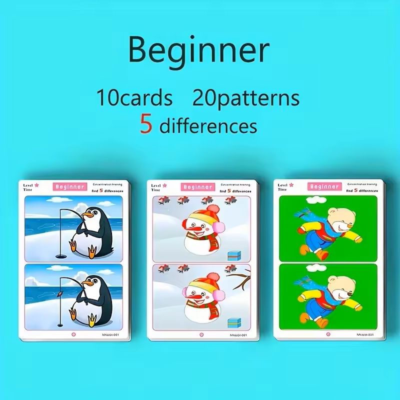 Interactive Training Card Set  Observation Logic  Thinking Skill Development Puzzle Cards For Kids 1